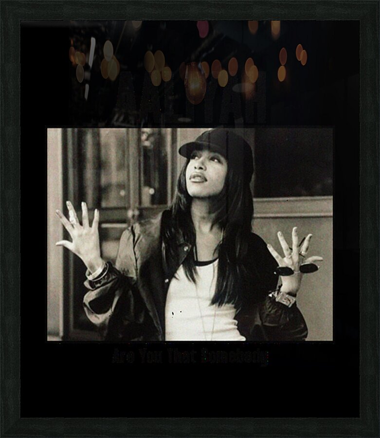 aaliyah Picture Frame print