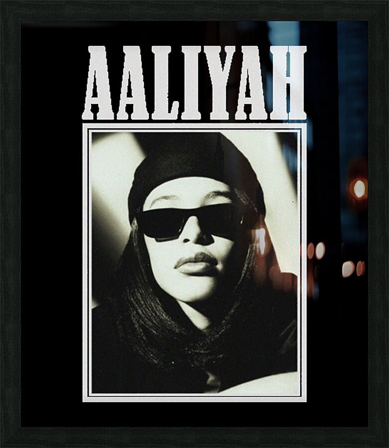 Aaliyah Picture Frame print