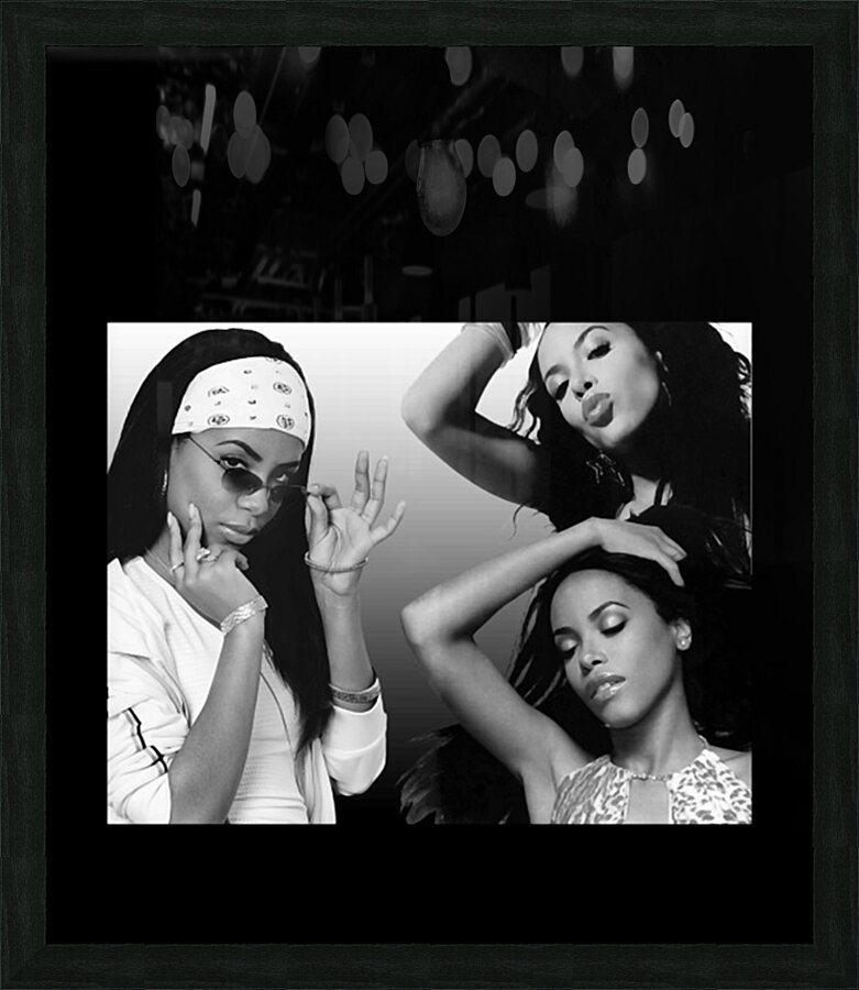 AALIYAH BLACK Picture Frame print