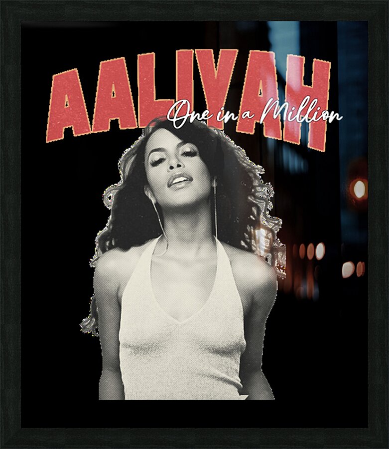 Aaliyah Picture Frame print