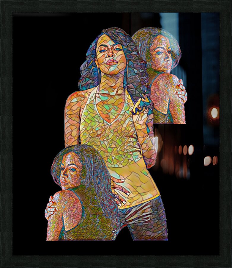 Aaliyah Picture Frame print