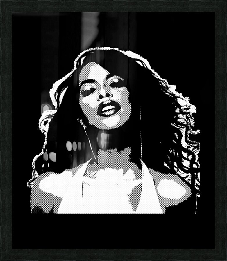 aaliyah Picture Frame print