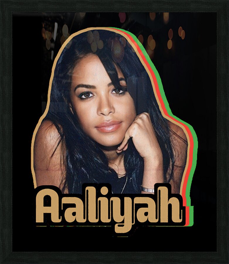 Aaliyah Picture Frame print