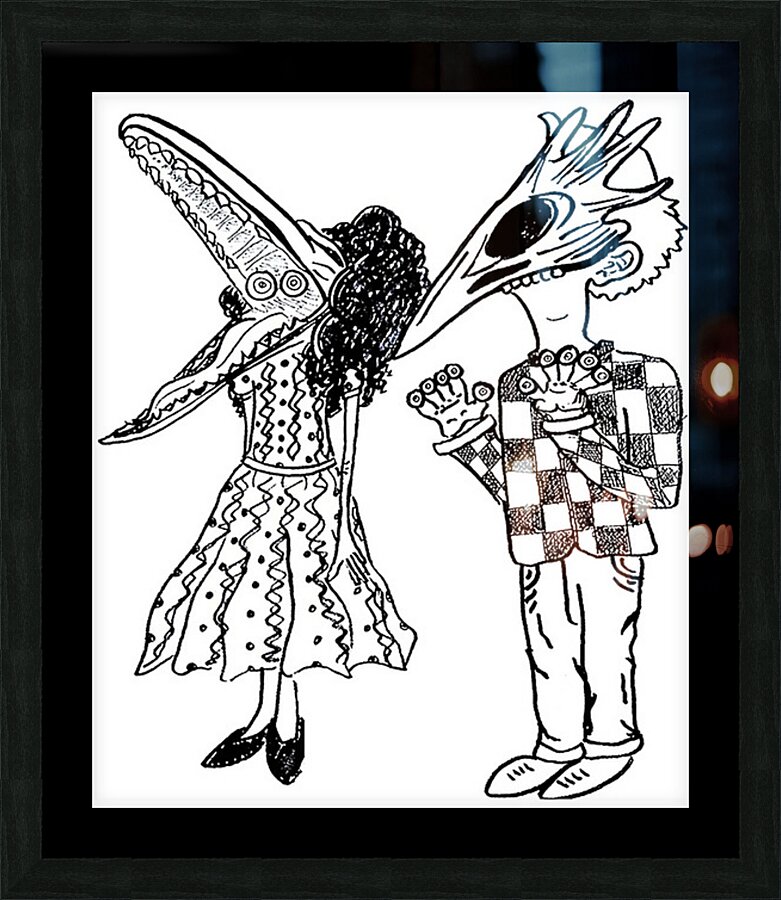 Beetlejuice 9 Picture Frame print