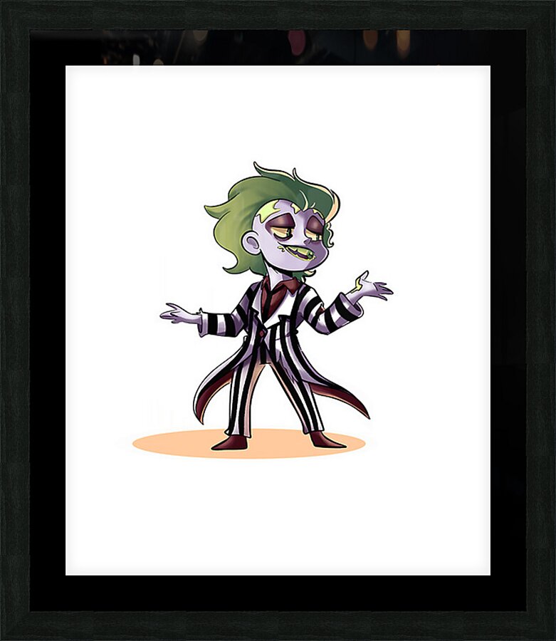 Beetlejuice 37 Picture Frame print