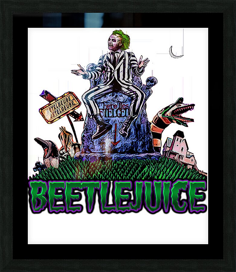 Beetlejuice 38 Picture Frame print