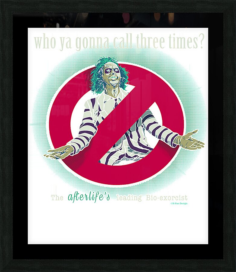 Beetlejuice 40 Picture Frame print