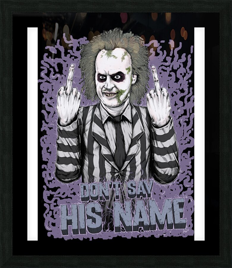 Beetlejuice 42 Picture Frame print