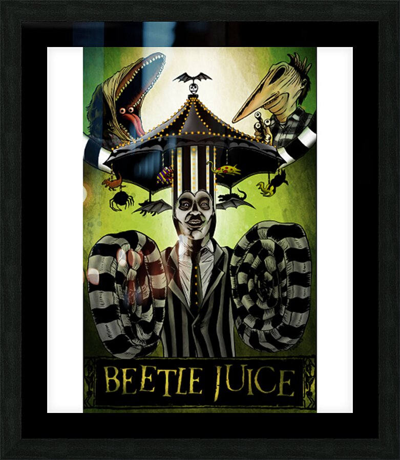 Beetlejuice 46 Picture Frame print