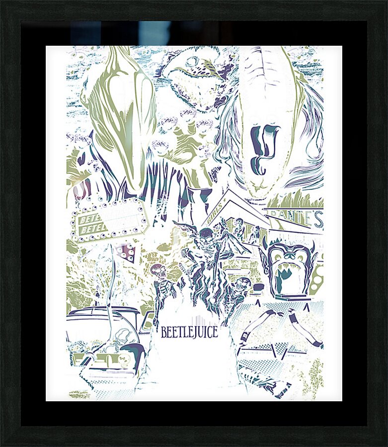 Beetlejuice 49 Picture Frame print