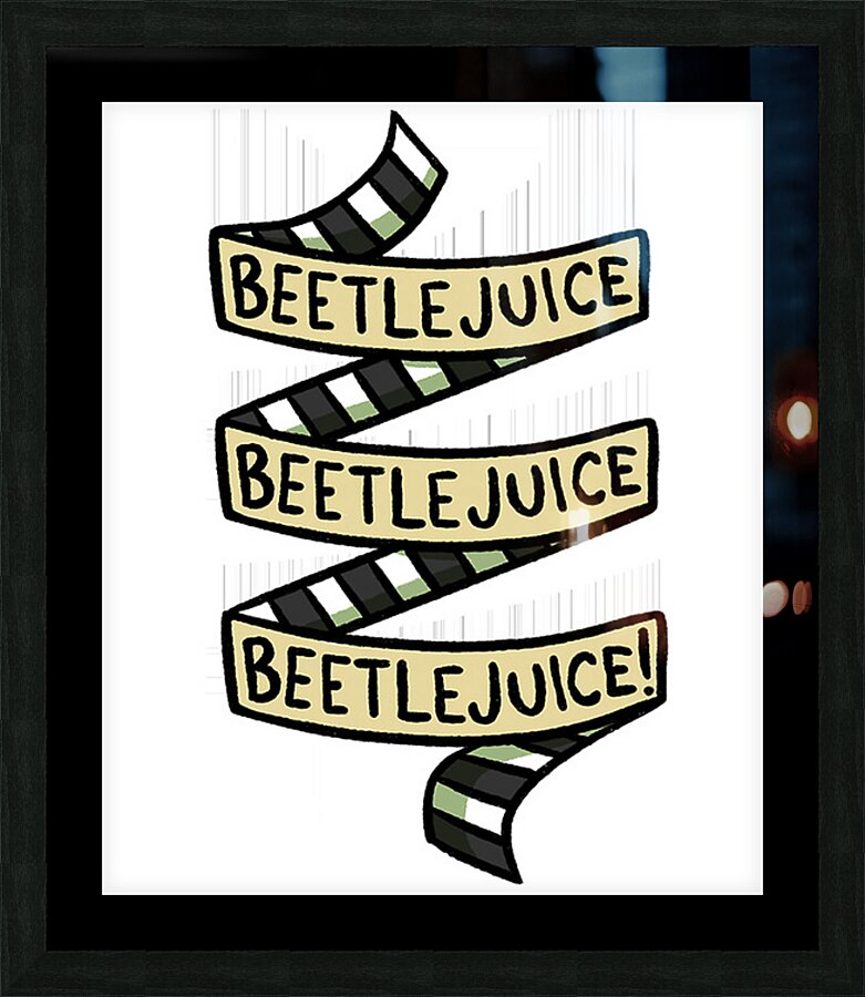 Beetlejuice 59 Picture Frame print