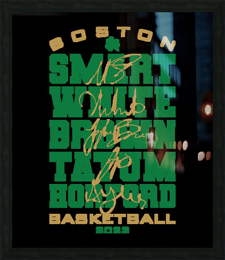 Boston Celtics 28 Picture Frame print