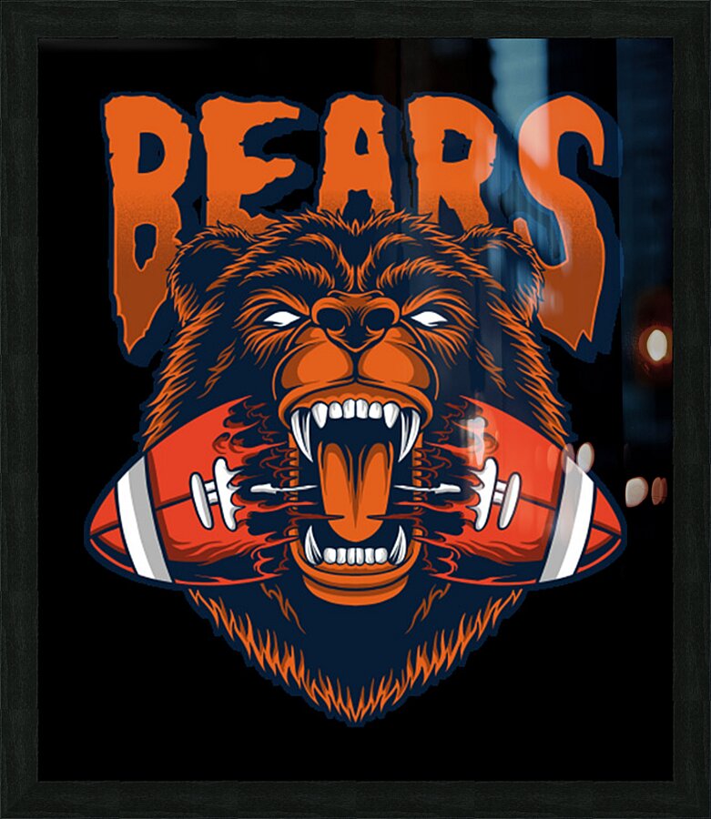 Chicago Bears 4 Picture Frame print