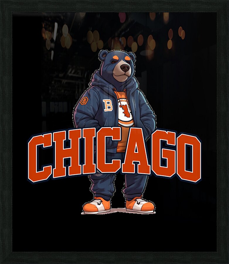 Chicago Bears 8 Picture Frame print