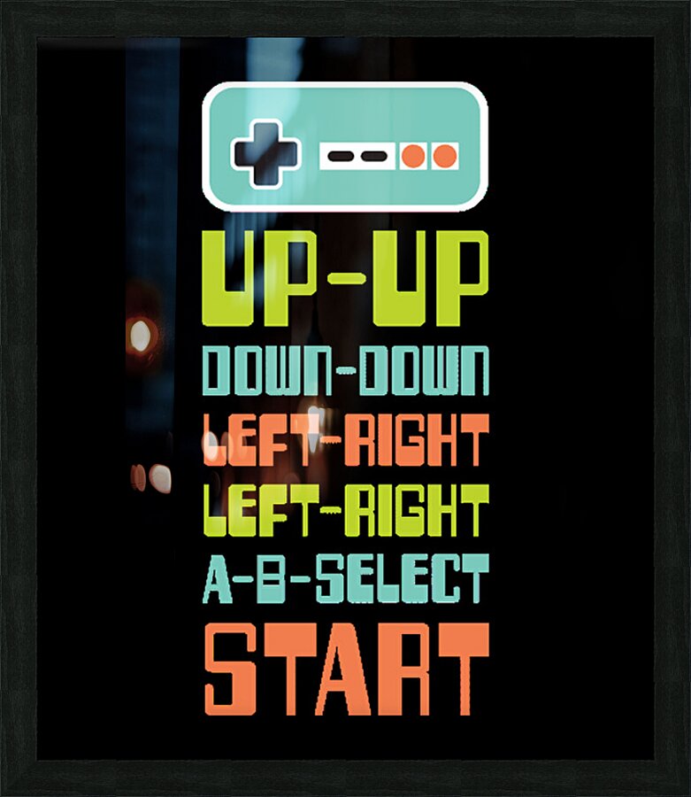 Contra 30 Picture Frame print