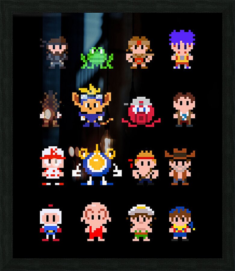 Contra 31 Picture Frame print