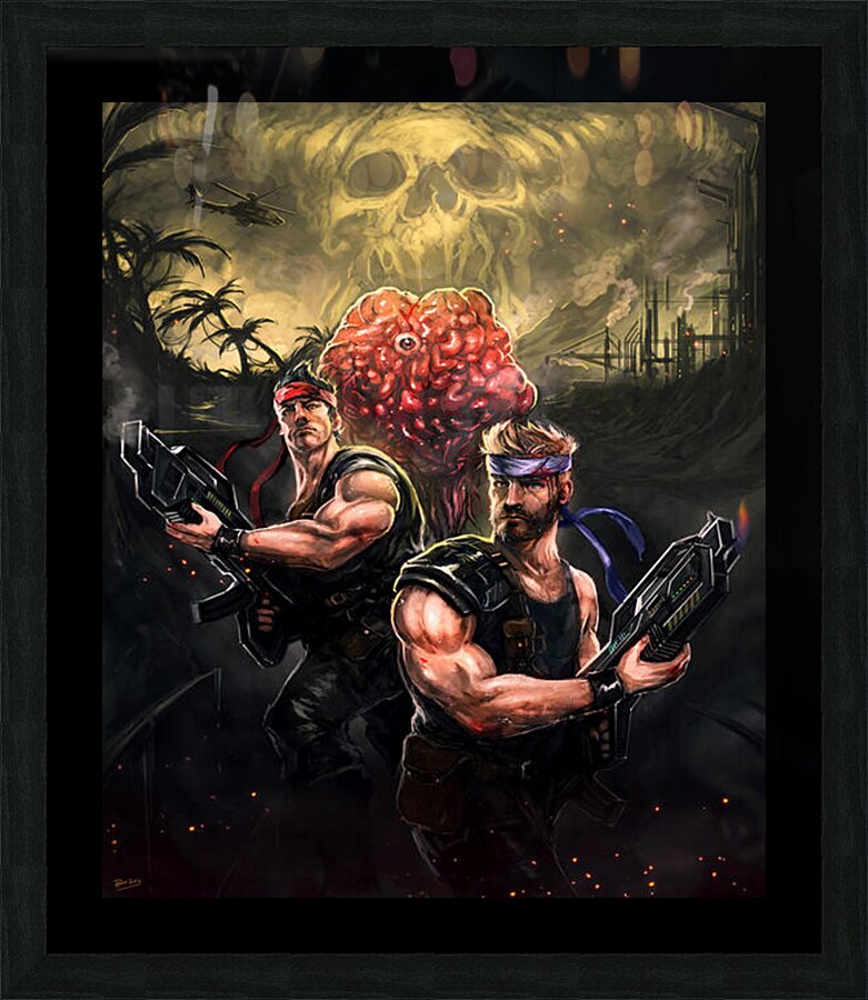 Contra 4 Picture Frame print