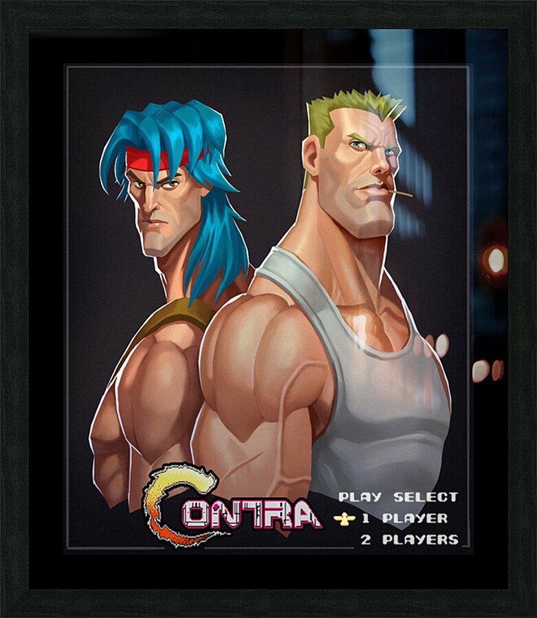 Contra 7 Picture Frame print