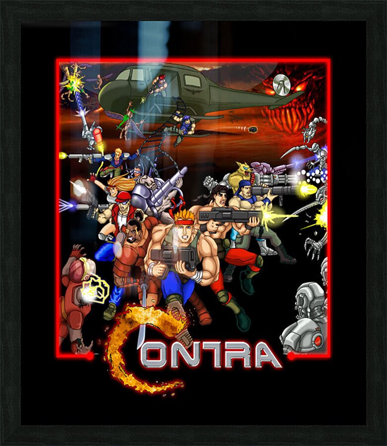 Contra 10 Picture Frame print