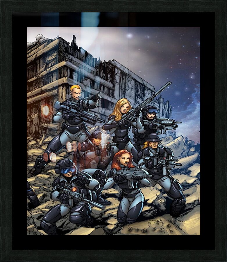 Contra 11 Picture Frame print