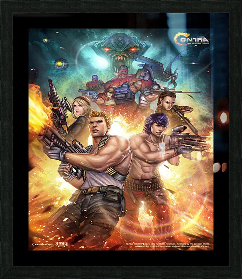Contra 12 Picture Frame print