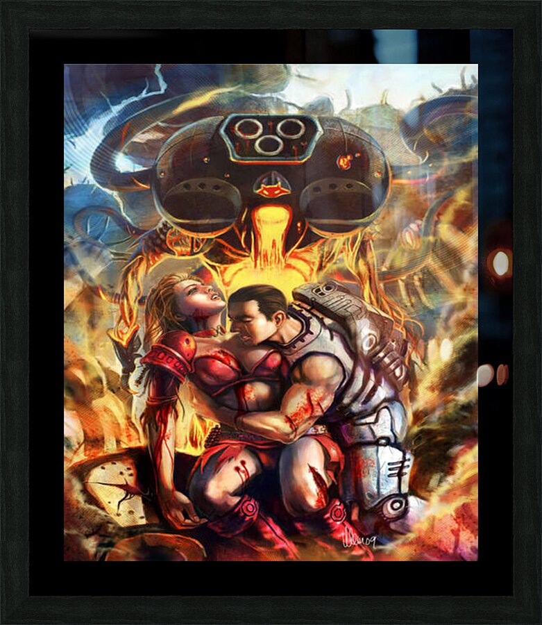 Contra 14 Picture Frame print