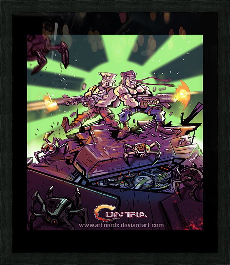 Contra 17 Picture Frame print