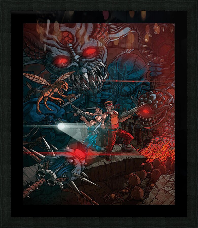 Contra 21 Picture Frame print