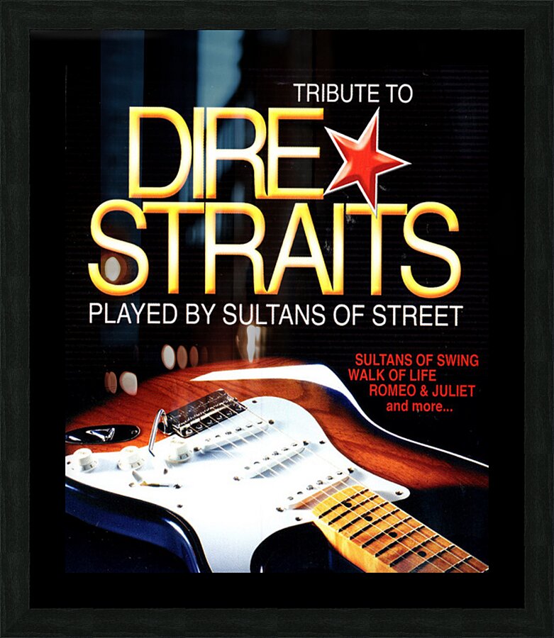 Dire Straits 9 Picture Frame print