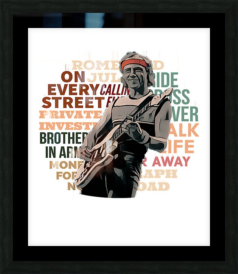 Dire Straits 33 Picture Frame print