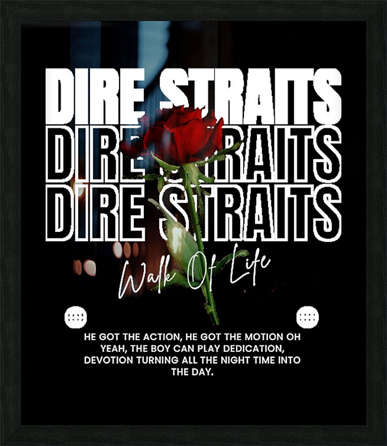 Dire Straits 44 Picture Frame print
