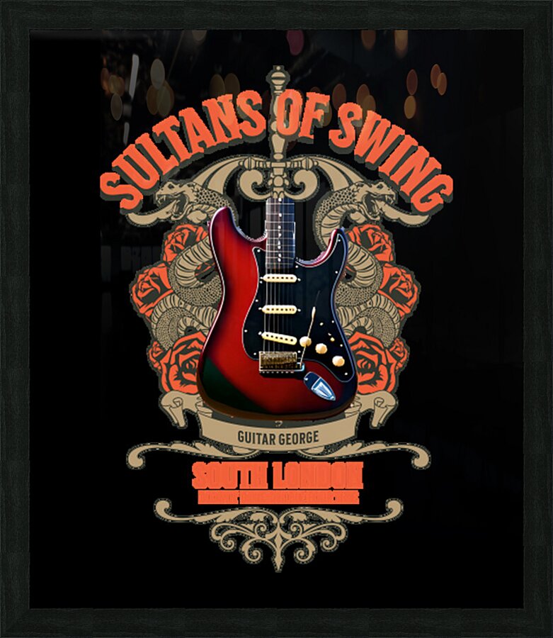Dire Straits 46 Picture Frame print