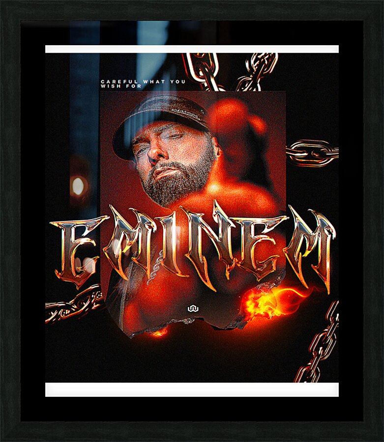 Eminem 3 Picture Frame print