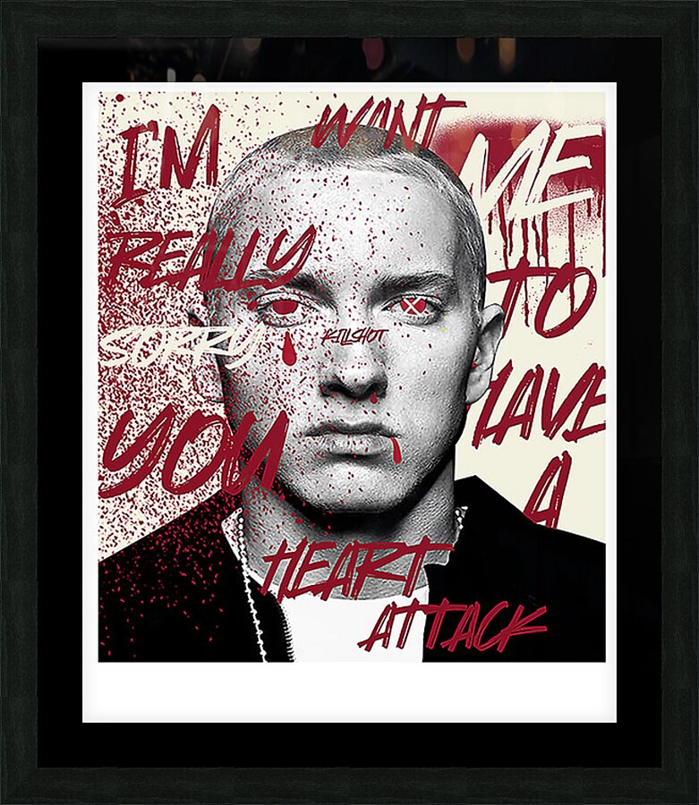 Eminem 6 Picture Frame print