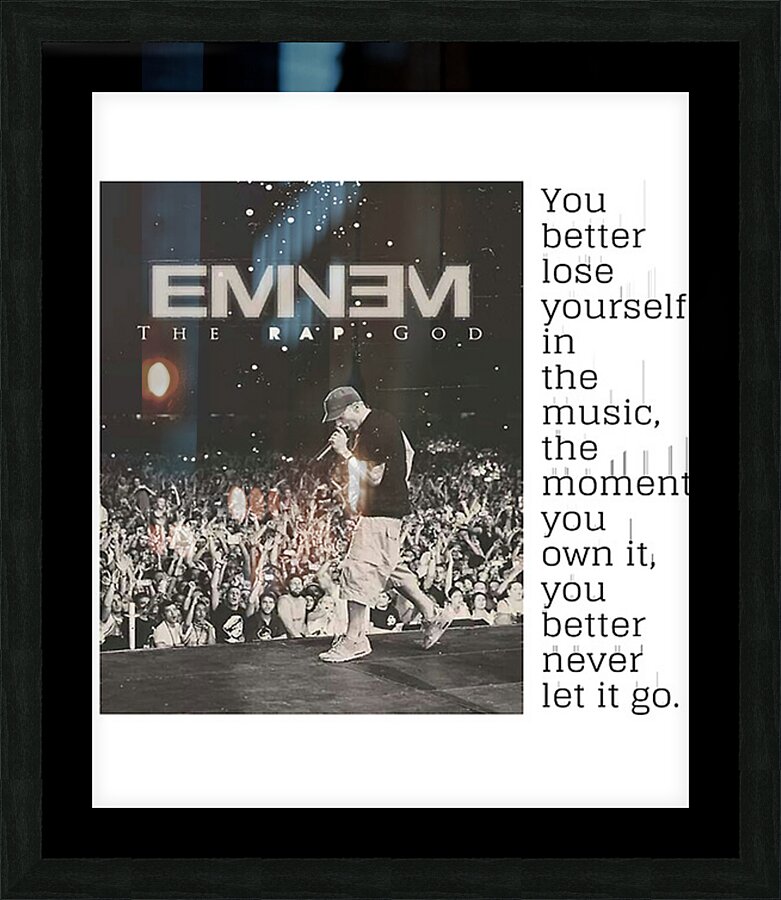 Eminem 27 Picture Frame print