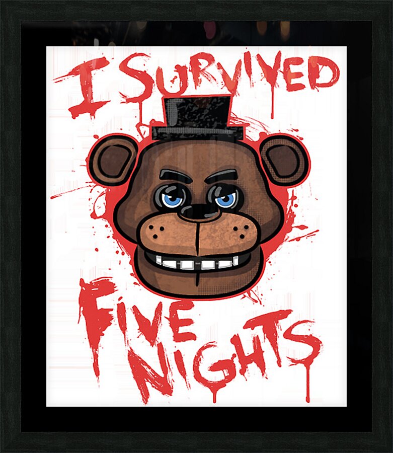 five nights at freddys 4 Picture Frame print