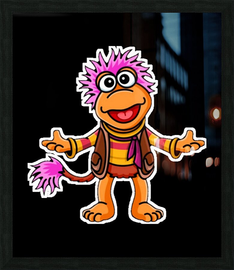 fraggle 30 Picture Frame print