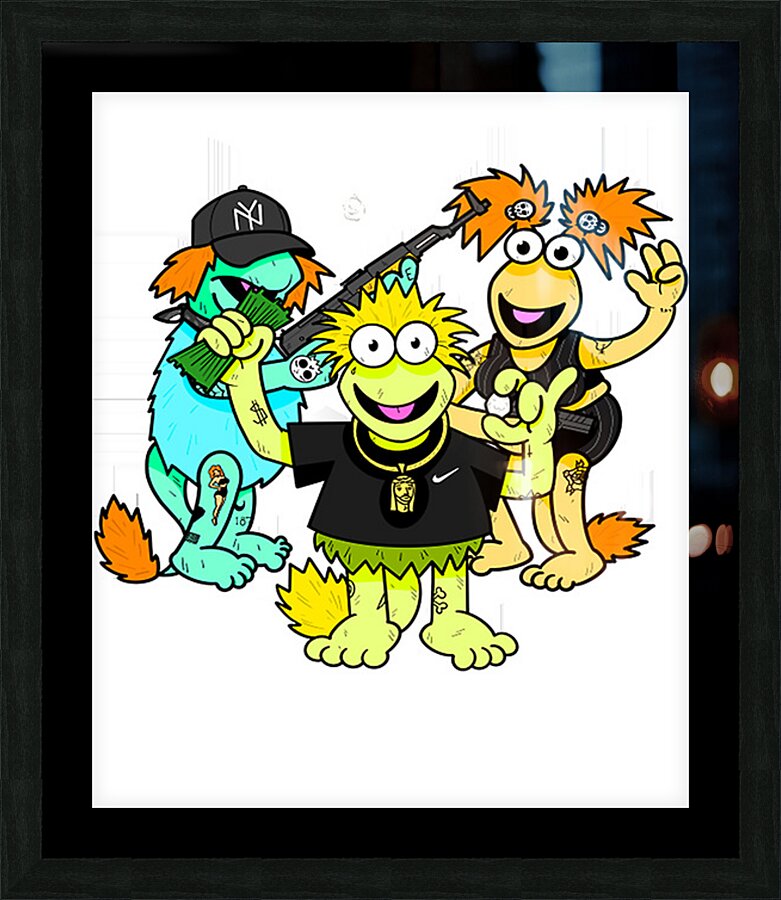 fraggle 58 Picture Frame print