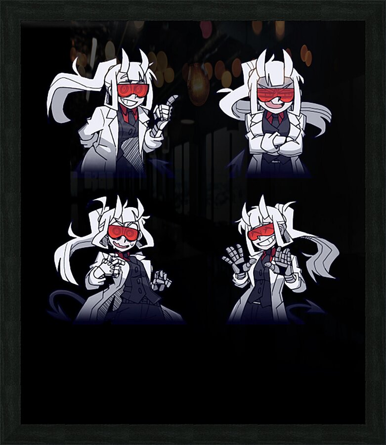 Helltaker 29 Picture Frame print