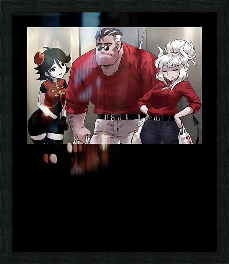 Helltaker 43 Picture Frame print