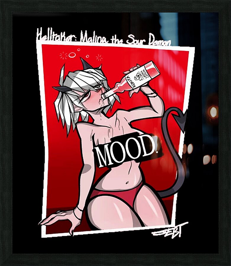 Helltaker 48 Picture Frame print