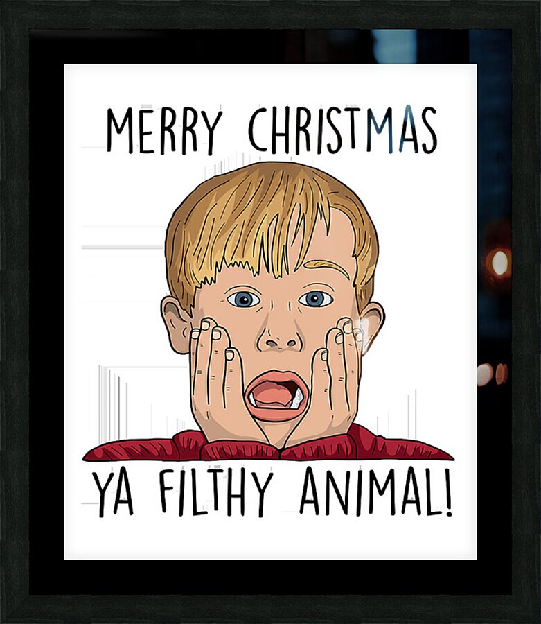 home alone 7 Picture Frame print