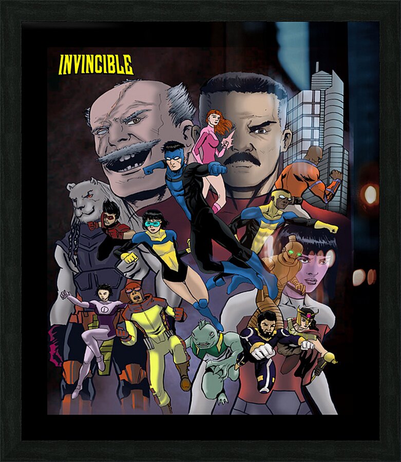 Invincible 17 Picture Frame print