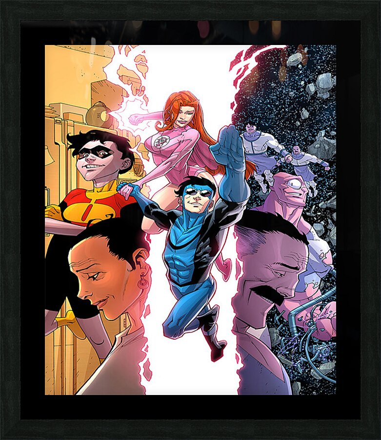 Invincible 49 Picture Frame print