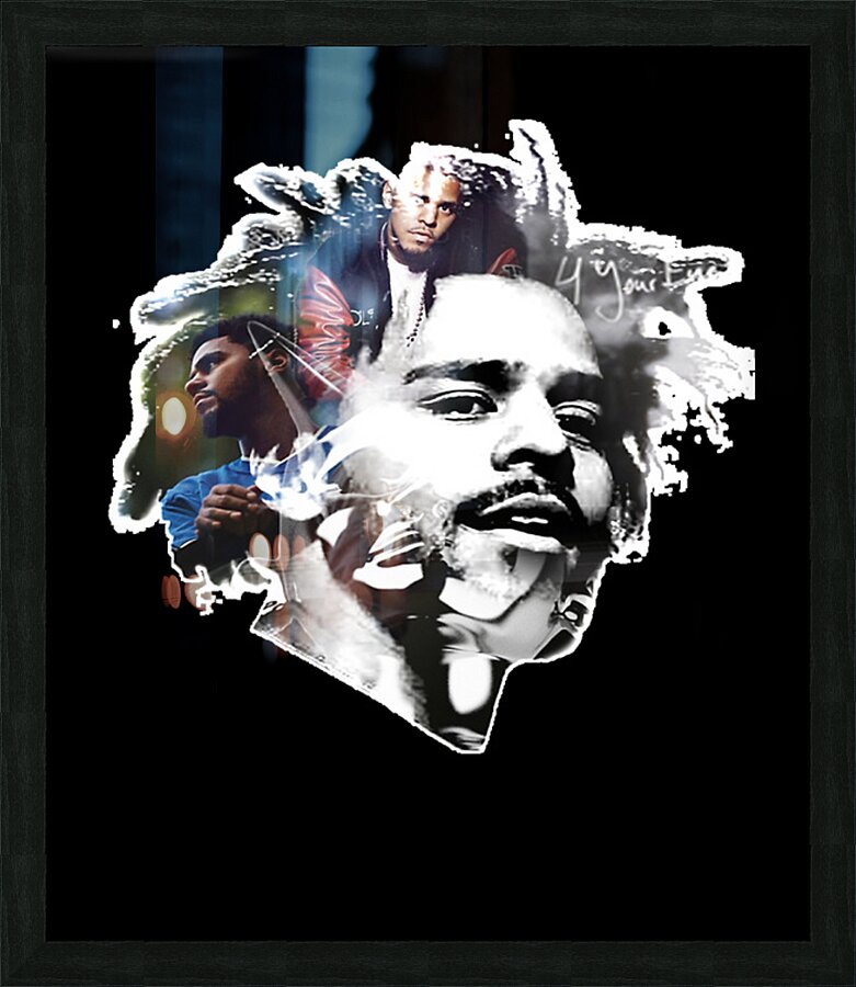 J. Cole 2 Picture Frame print