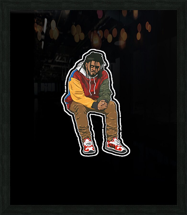 J. Cole 5 Picture Frame print