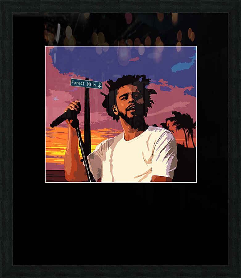 J. Cole 6 Picture Frame print