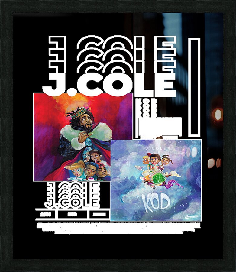J. Cole 7 Picture Frame print