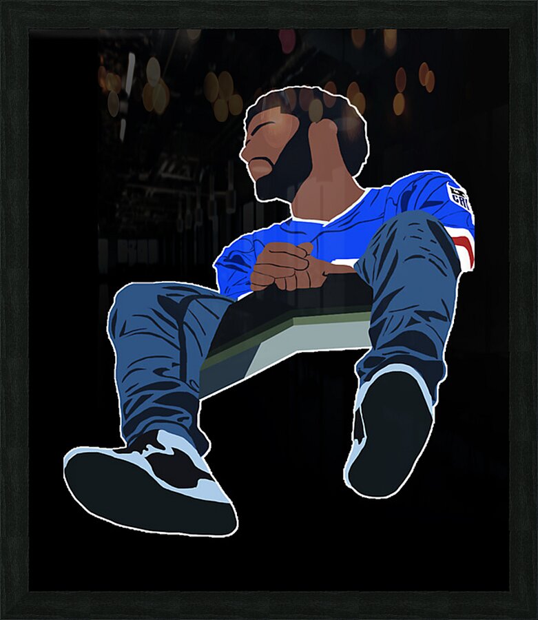 J. Cole 19 Picture Frame print