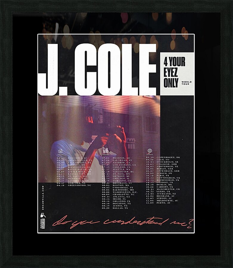 J. Cole 29 Picture Frame print